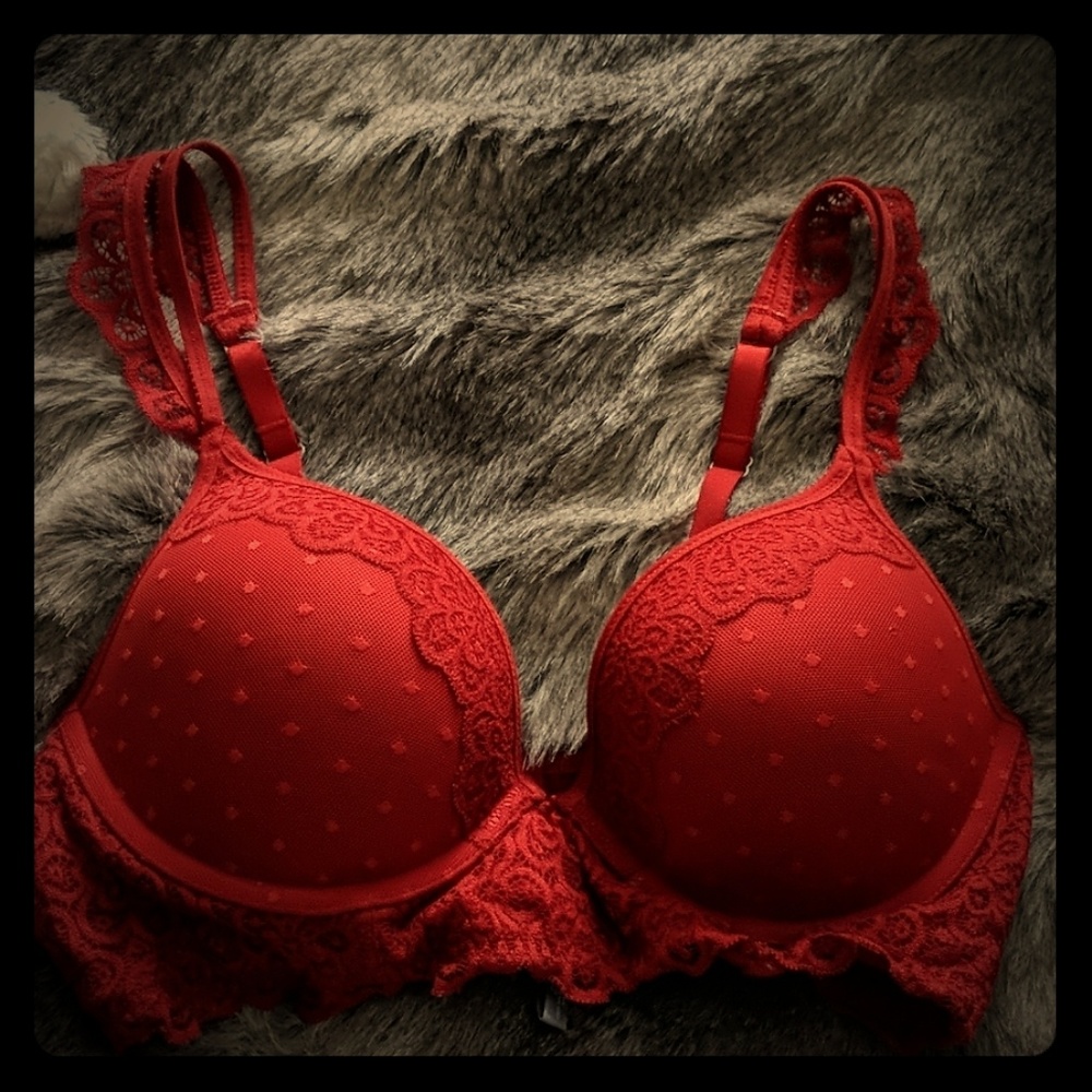 Aerie Red Push-up Bra